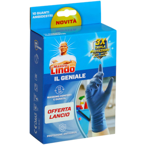 Рукавички для прибирання  Mastro Lindo, M-L, 10 шт